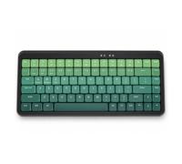 Plyisty Clavier Bluetooth Multi-appareils, 2,4 G, dégradé de Couleurs, | 2 Commutations D'appareils Bluetooth, Touches Ciseaux Silencieuses, Hauteur Réglable, Coussinets Antidérapants, 2 Piles AAA