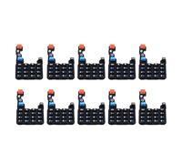 Plyisty Clavier de Clavier Numérique 10pcs pour la Radio 5R 5RC 5RC 5RE Série, Matériau en Silicone, Accessoire Radio Bidirectionnel, Réparation ou Pièces de Remplacement