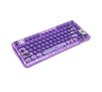 Plyisty Clavier de Jeu Mécanique RGB RÉTROÉCLAIRÉ À Chaud REMPLAçable à Chaud, Triple Mode sans Fil 2,4 G, Filaire de Type C, avec Batterie Lithium-ION 3750 MAH