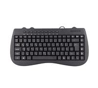 Plyisty Clavier Filaire Compact avec 95 Touches, Clavier de Langue Artisanale, Toucher Silencieux et Confort pour Une Utilisation au Bureau ou à la Maison (Arabe)