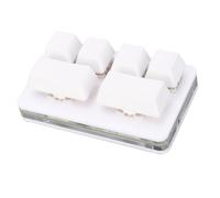 Plyisty Clavier Macro à Une Main, Mini Clavier USB à 6 Touches, Clavier PC de Jeu Mécanique RVB, Clavier Copier-Coller de Bureau, pour Linux, pour OS X, pour RPi