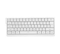 Plyisty Clavier Mécanique sans Fil, 3 Modes 61 Touches Bluetooth 2,4 G Filaire éclairage RVB Clavier de Jeu Mécanique Anti-ghosting Design Ergonomique avec Corde de Suspension (White)