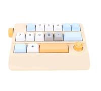 Plyisty Clavier Numérique câblé USB, pavé de Numéro Mécanique des Touches Programmables avec Contrôle de Joystick, 12 Modes D'éclairage, Chaud Swappable pour XP, Vist, Win7, (Yellow)
