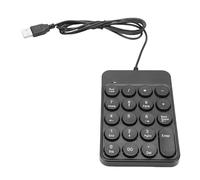 Plyisty Clavier Numérique Filaire USB, 19 Touches Rondes, pavé Numérique Ergonomique, Extensions de comptabilité Financière Portables, Clavier pour Ordinateur Portable, PC de Bureau