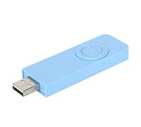 Plyisty Clé USB Leceneur MP3, Lecenteur de Musique Portable Avec Cordon et écoTeurs 3,5 Mm, Leceneur de Muque Wma Rechargeable, Extensible jusqu'à 32 Go (BLUE)