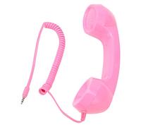 Plyisty Combiné de Téléphone Rétro, Radiations aux aux Résistants, Récepteur de Téléphone Multifonction Portable pour Les Mobiles, Ordonnances (Pink)