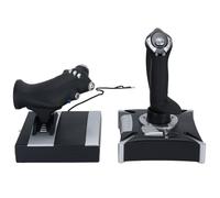 Plyisty Commandes de Simulation de Vol Flight Stick avec Vibration, Simulateur de Vol de Jeu, Manette de Jeu Filaire Flight Sim Stick pour/One/Series X/S/Windows7/8/10/11
