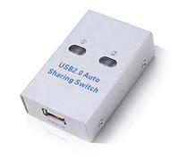 Plyisty Commutateur De Partage D'imprimante USB 2.0, Partage D'une Imprimante Entre Deux Appareils, 3 Modes De Commutation, Transfert USB 2.0 Haut Débit, Plug And Play