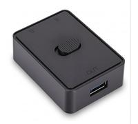 Plyisty Commutateur USB 3.0, Commutateur USB 2 en 1 Sortie 5 Gbps Commutation en un click 2 Ordinateurs Partageant Clavier Imprimante Scanner Webcam Sélecteur de