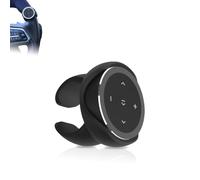 Plyisty Contrôle du Volant sans Fil, Bluetooth Media Button IPX4 Remote avec Un Adhésif et Une Sangle, Télécommande du Volant pour Le Guidon par Vélo de Voiture pour Android 4.4+