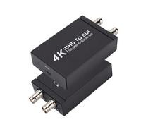 Plyisty Convertisseur HDMI vers SDI, Sortie SDI 2 Voies Audio Embedder | Prise en Charge de la Détection Automatique du Format 3G-SDI/HD-SDI/SD-SDI, avec Câble D'alimentation, pour Caméra, Moniteur