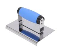 Plyisty Coupe-bordure à Béton, Coupe-bordure à Main, incurvé R8 avec Acier Inoxydable, Truelle d'angle Externe pour la Finition des Cloisons Sèches, Outil de Truelle à Béton Incurvée de 98 Mm