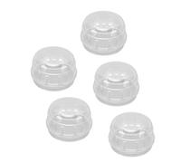 Plyisty Couvercles de Boutons de Cuisinière pour la sécurité des Enfants, Conception Transparente, Convient à un Diamètre de Bouton Inférieur à 2.4 Pouces, 5 Pièces (5PCS)