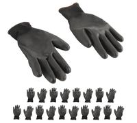 Plyisty de Travail de Conception Intelligente Durable pour l'entreprise Adorable, 10 Paires de Travail en Toute sécurité pour l'inspection des Produits, Nylon Noir + PU Revêtu (Noir 9L)
