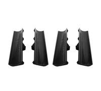 Plyisty Décoration de Chaussures de Déneigement, Chaussures Perforées Snow Charbon - Bases Compacte 2 Paires Faciles à Fixer pour la Marche Unique (Black)