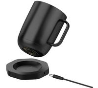 Plyisty Dessous de Verre de Rechange pour Contrôle de la Température des Braises Smart Mug 2, 2+ et 1, Station d'accueil sans Fil Noire avec Contacts Plaqués Or à 4 Broches Améliorés et