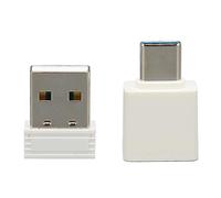 Plyisty Dispositif de Déménageur de Souris, Mini Mouse Jiggler Largement Applicable Port USB Mouvement Automatique Mini Taille Jiggle Légèrement pour l'ordinateur Universel (Black) (White)