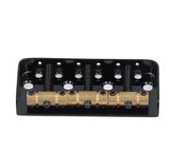 Plyisty E-Gitar Bridge, Short E Guitar Bridge 3 Saddle Professional Long-Term Life Diamètre pour l'échange (BLACK)