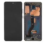 Plyisty Écran de Téléphone pour Galaxy S20 Plus, Assemblage Complet de Numériseur avec Cadre et Empreinte Digitale, Assemblage D'écran Tactile de Numériseur D'affichage OLED