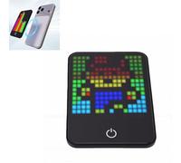 Plyisty Écran Pixel LED Magnétique avec Contrôle par Application Bluetooth, Panneau D'animation de Texte DIY, écran Pixel Art de Synchronisation de Musique pour Fenêtre de Voiture de