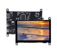 Plyisty Écran Tactile LCD HDMI 5 Pouces, Dalle Capacitive IPS 800 X 480 Pixels pour Pi 4B, Nano, Ubuntu, Moniteur Secondaire PC, Aucun Pilote Requis