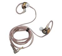 Plyisty EDX Pro Écouteurs Intra-Auriculaires, écouteurs IEM avec 1DD, écouteurs de Jeu Filaires, avec Nouveau Pilote Dynamique de 10 Mm et Câble Détachable à 2 Broches de 0,75 Mm (Noir