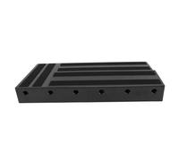 Plyisty Effets de la Guitare à Pédalboard en Plastique Robuste pour L'école à la Maison Pedalboard en Direct Actes Pratiques pour les Musiciens ABS 21.7x10.6x2.8in