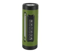 Plyisty Enceinte Bluetooth Portable avec Lampe Torche, Enceinte sans Fil Multifonctionnelle pour Vélo, Lecteur de Musique étanche pour Le Cyclisme en Extérieur, Batterie 4000 MAh (Green)