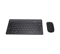 Plyisty Ensemble Clavier et Souris sans Fil Double Mode, Clavier Fin Rechargeable Bluetooth 5.0 2,4 G avec Touches de Commutation à Ciseaux Silencieuses, pour PC, Ordinateur Portable,