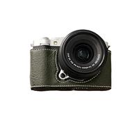 Plyisty Étui à la Caméra étalante, Caméra Anti-caméra en Cuir PU avec Bandoulière pour X M5, Couvercle de Protection de Style Vintage (Green)