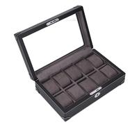 Plyisty Étui à Regarder, Organisateur organisé 10 Emplacements Multifonctionnels pour Les Voyages Qui sont Portables (Black)