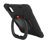 Plyisty Étui de Protection Annechoc pour Le Tout Le Corps, étui pour Tablette avec Dragonne, Bandoulière, Support Rotatif, Porte-Stylo, Verse (Black)