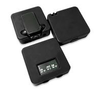 Plyisty Étui de Protection en Silicone pour Microphone Rode Wireless Go II Go, 3 Pièces, Housse en Peau Douce pour Récepteur et émetteurs, Manchon Anti-poussière et Antichoc (Black)