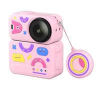 Plyisty Étui de Protection en Silicone, Protection Complète du Corps avec Capuchon D'objectif et Lanière Anti-Perte, Compatible avec Les Accessoires de Caméra Nano (Pink)