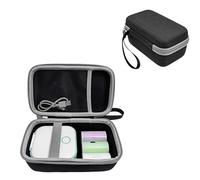 Plyisty Étui de Transport Rigide pour Imprimantes M02, M02S Pro et Memoking T02, Sac de Rangement Portable pour Imprimante D'autocollants avec Poche en Filet pour Papier étiquette,