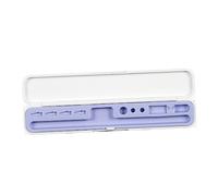 Plyisty ÉTUI Stylet, Boîte de Rangement pour Les Crayons, Étui Antichoc avec Doublure et Fente Séparée, Coque Givrée, pour Les Voyages et Les Voyages d'abous (Purple)