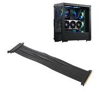 Plyisty Extension PCIE 4.0 X16, RTX4090 RTX3090ti RTX3090, Compatible avec Le Chipset X570 B550 Z590 Z690, Câble D'extension à Angle Droit, pour Carte Graphique GPU (40cm)