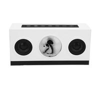 Plyisty Haut-Parleur Bluetooth à Fluide Magnétique, Ferrofluide Dansant avec Rythme Musical, Haut-Parleur Bluetooth 5.3, Lumière Colorée, pour Décoration de Bureau, Fête à la Maison (White)