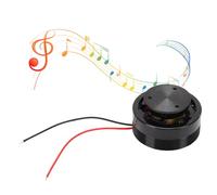 Plyisty Haut-Parleur de Résonance 50 Mm 25 W 4 Ohm, Excitateur Audio de Vibration à Gamme Complète, Transducteur Tactile Portable, Caisson de Basses pour PC, Bureau et Systèmes Audio DIY (Black)