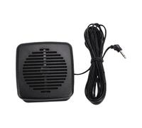 Plyisty Haut-Parleur Externe D'autoradio, Haut-Parleur Rectangulaire de Prise 5 W 3,5 Mm pour émetteur-récepteur Mobile MotoTRBO CB Ham Radio, avec Câble de 1,8 M et Trou D'installation