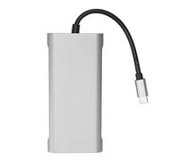 Plyisty Hub USB C 11 en 1, Interface Multimédia 4K HD, Synchronisation des Données 5 Gbit/S, Charge Rapide Pd, Leceur de Carte, Ethernet RJ45 pour Les Portables Ornineurs, Mac,