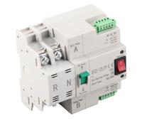 Plyisty Interrupteur de Transfert Automatique à Double Puissance RV Durable 2p Fast Commutation PC AC 230V pour l'usine Domestique (100A)