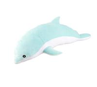 Plyisty Jouet en Peluche Mignon en Forme de Dauphin pour Enfants, Poupée Courte Rose en Coton PP de 30cm pour la Décoration de la Maison, Décoration de Chambre d'enfant (Plyisty37g5u6m8vp-C)