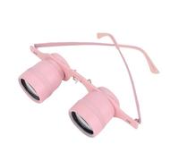 Plyisty Jumelles Mains Libres pour Concerts de Pêche, Grossissement HD 10x, Mise au Point Manuelle, Jumelles D'opéra Mains Libres, Jumelles de Pêche 10x34, Télescope (Pink)