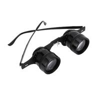 Plyisty Jumelles Mains Libres pour Concerts de Pêche, Grossissement HD 10x, Mise au Point Manuelle, Jumelles D'opéra Mains Libres, Jumelles de Pêche 10x34, Télescope (Black)