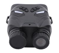 Plyisty Jumelles Numériques avec Caméra, 4K QHD 48MP écran Couleur 3 Pouces Caméra Vidéo Zoom 8X pour L'observation des Oiseaux, avec Trou de Vis 1/4 Pouce IP65 étanche à la Pluie (Black)