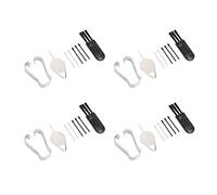 Plyisty Kit de 20 Emboutit de Rechange pour Le Stylet pour Tablettetab S7 Fe 12,4 "T733, Installation Facile Avle 4 Clips, Broches de Rétrait, Brosses de Netoyage (Noir et Gris)