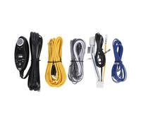 Plyisty Kit de Câblage D'installation D'amplificateur de Voiture, pour | Télécommande Filaire avec Câble D'alimentation, Réglage de la Phase, du Point de Croisement et du Gain d'entrée.