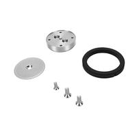 Plyisty Kit de Mise au Point pour Machine à café, Support de Paroi de Douche en Acier Inoxydable, Paroi de Douche, Joint en Silicone, Vis pour Machine à Expresso
