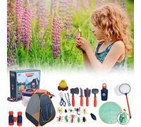 Plyisty Kit de Piège à Insectes pour Enfants Ensemble D'explorateur Extérieur Léger pour L'exploration de la Nature pour Les Enfants (4-6 Ans) avec des Matériaux Sûrs pour Le Jeu de Camping en Tente